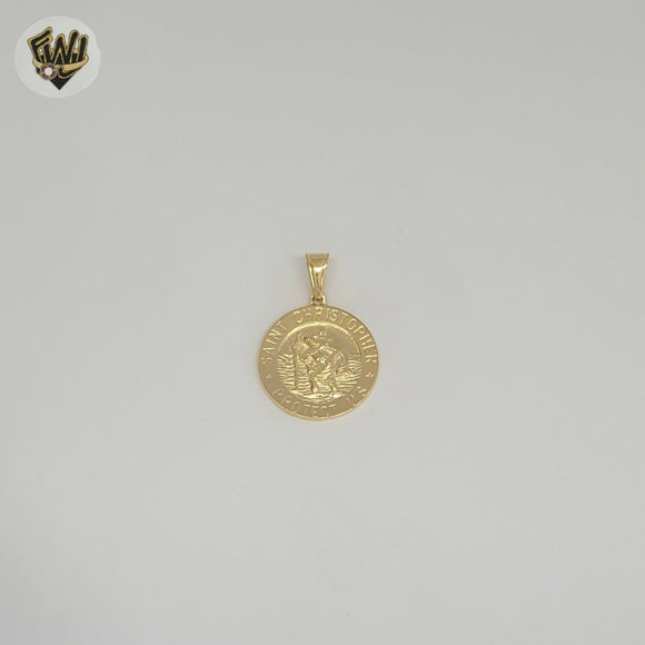 (1-2411-2) Gold Laminate - Religious Medal Pendants - BGF