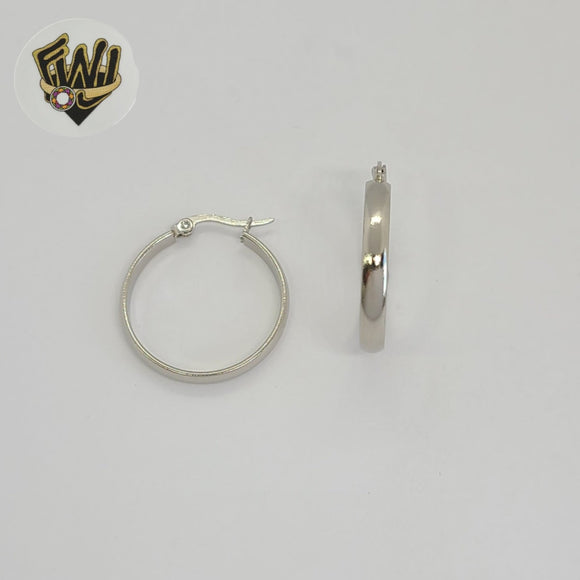 (4-2277) Stainless Steel - Classic Plain Hoops.
