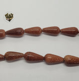 (MBEAD-132) 10mm Venturina Gota Beads - Fantasy World Jewelry