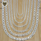 (sv-mar-01) 925 Sterling Silver - Marine Chains. - Fantasy World Jewelry