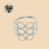 (2-5004) 925 Sterling Silver - Circles Ring - Fantasy World Jewelry
