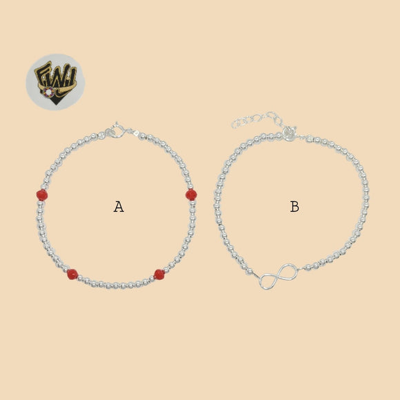 (2-0331) 925 Sterling Silver - 3mm Balls Bracelet. - Fantasy World Jewelry