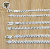 (sv-bmark-02) 925 Sterling Silver - Bismark Link Chains. - Fantasy World Jewelry