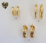 (1-2688) Gold Laminate - Plain Hoops - BGF - Fantasy World Jewelry