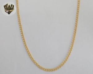 (1-1775) Gold Laminate - 3mm Curb Link Chain - BGF