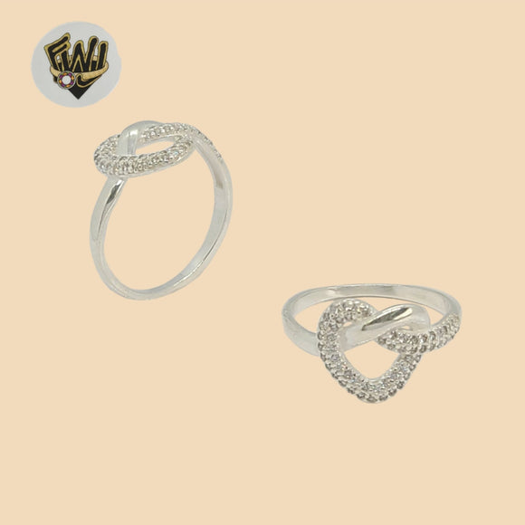 (2-5033-1) 925 Sterling Silver - Heart Band Ring