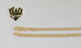 (1-0421) Gold Laminate Bracelet - 4mm Marine Link - 7" & 7.5" - BGF - Fantasy World Jewelry