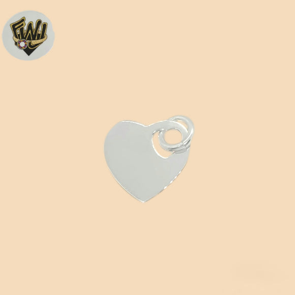 (2-1329) 925 Sterling Silver - Plain Heart Pendants.