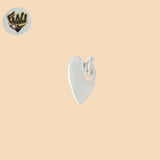 (2-1329) 925 Sterling Silver - Plain Heart Pendants.