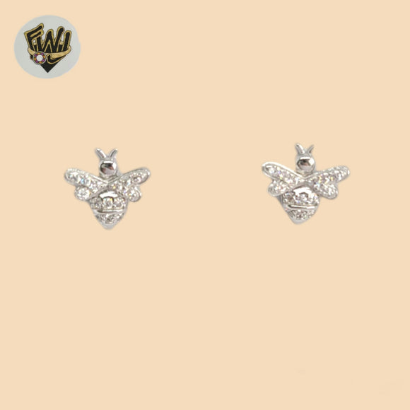 (2-3128-2) 925 Sterling Silver - Bee Stud Earrings.