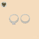 (2-5256) 925 Sterling Silver - Wedding Round Ring.