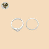 (2-5263-1) 925 Sterling Silver - Wedding Round Ring.