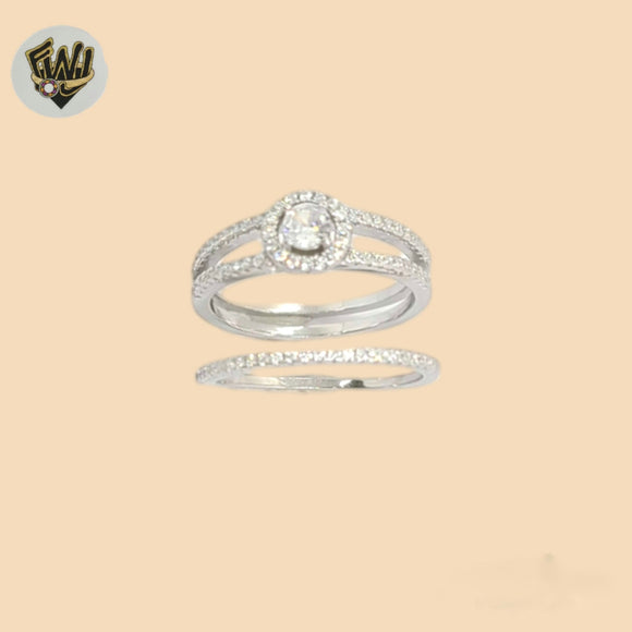 (2-5263-1) 925 Sterling Silver - Wedding Round Ring.