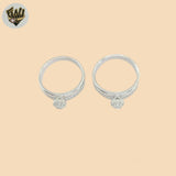 (2-5255-1) 925 Sterling Silver - Wedding Zircon Ring.