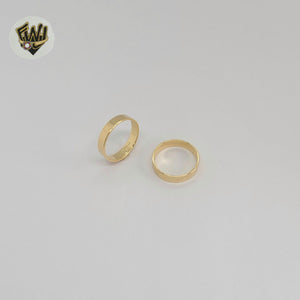 (1-3074-A) Gold Laminate - Band Toe Ring - BGF