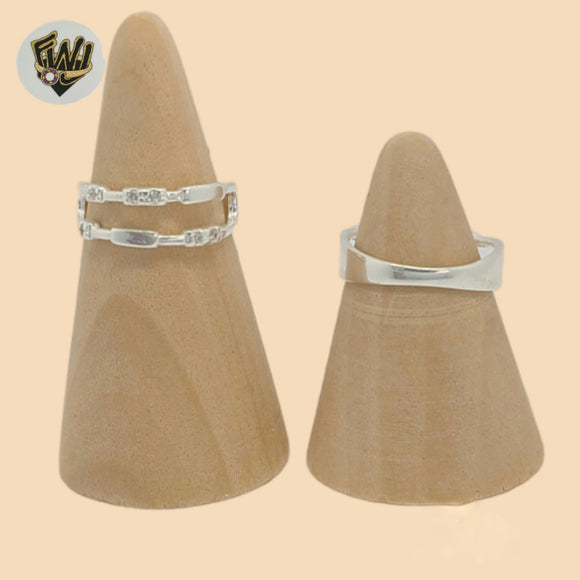 (2-5023-1) 925 Sterling Silver - Double Band Ring.