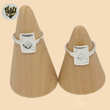 (2-5035) Plata de Ley 925 - Anillo Tarjeta