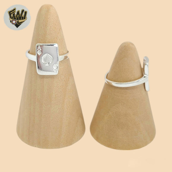 (2-5035) 925 Sterling Silver - Card Ring