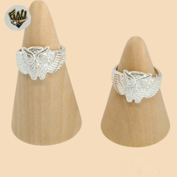 (2-5032) 925 Sterling Silver - Owl Ring