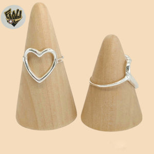 (2-5018) 925 Sterling Silver - Heart Ring