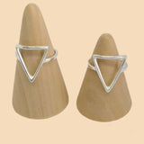 (2-5003-1) 925 Sterling Silver - Triangle Ring