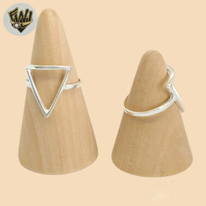 (2-5003-1) 925 Sterling Silver - Triangle Ring