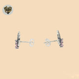 (2-3176) 925 Sterling Silver -Butterfly Stud Earrings.