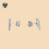 (2-3065-1) 925 Sterling Silver - Tree of Life Stud Earrings.