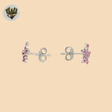 (2-3226-1) 925 Sterling Silver - Flower Stud Earrings.