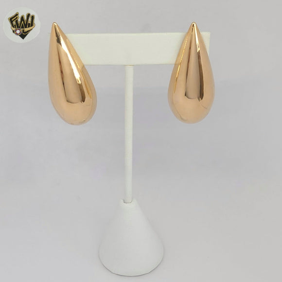 (1-1222-3) Gold Laminate - Drop Stud Earrings - BGF