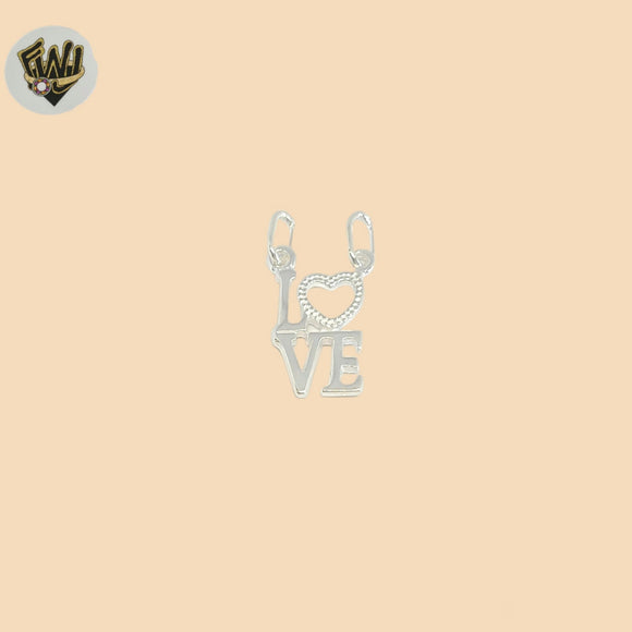 (2-1316) 925 Sterling Silver - Love Pendants.