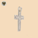 (2-1047) 925 Sterling Silver - Cross Pendants.