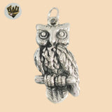 (2-1503-1) 925 Sterling Silver - Owl Pendants.