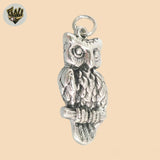 (2-1503-1) 925 Sterling Silver - Owl Pendants.