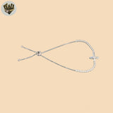 (2-0428) 925 Sterling Silver -Adjustable Cross Bracelet.