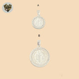 (2-1083) 925 Sterling Silver - Saint Benedict Pendants.