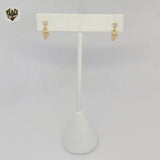 (1-1117-7) Gold Laminate -  Shell Stud Earrings - BGF