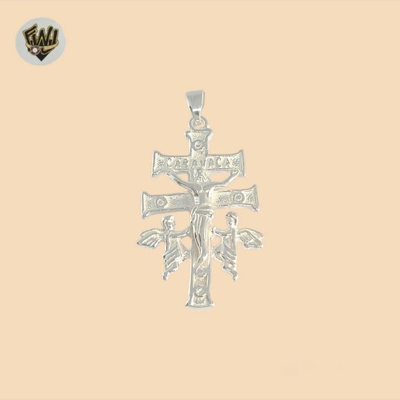 (2-1044) Plata de Ley 925 - Colgantes Cruz con Circonitas.
