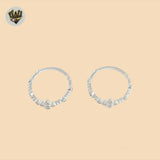 (2-5008) 925 Sterling Silver - Cross Zircon Ring.