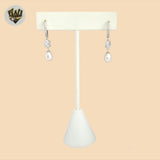 (2-4282) Plata de ley 925 - Charms de perla Huggies. 