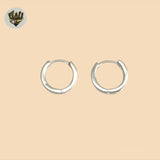 (2-4097) Plata de ley 925 - Huggies lisos.