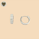 (2-4097) Plata de ley 925 - Huggies lisos.