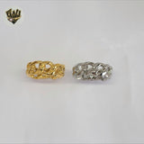 (4-0009) Acero inoxidable - Anillo clásico con banda gruesa.