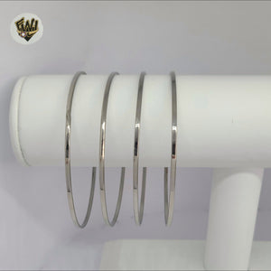(4-5011) Acero inoxidable - Brazalete liso de 4 mm.