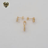 (1-6463) Laminado Oro - Conjunto Redondo Circón - BGF