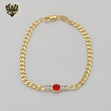 (1-0764-1) Gold Laminate - 4mm Curb Link Bracelet - BGF