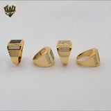 (1-3150) Gold Laminate - Zircon Men Ring - BGO