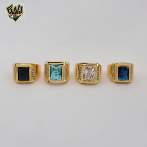 (1-3150) Gold Laminate - Zircon Men Ring - BGO