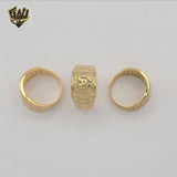 (1-3152-4) Gold Laminate - Carved Men Ring - BGO
