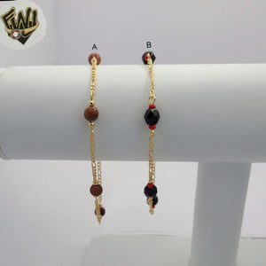 (1-3901-A) Gold Laminate - 5.5mm Beads Bracelet - BGF